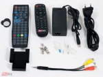 Встраиваемый телевизор для кухни AVS220W (черная рамка)